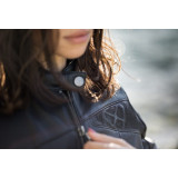 Geaca (jacheta) motociclete femei piele Urban/Heritage Ixon All season model Cranky LS culoare: negru