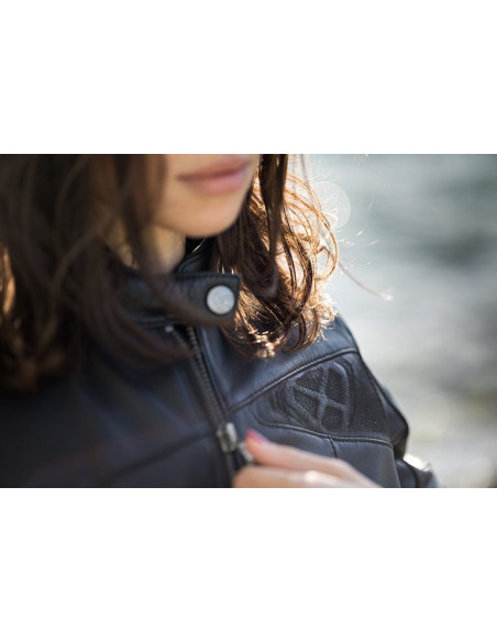 Geaca (jacheta) motociclete femei piele Urban/Heritage Ixon All season model Cranky LS culoare: negru
