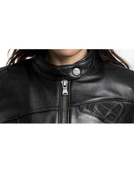 Geaca (jacheta) motociclete femei piele Urban/Heritage Ixon All season model Cranky LS culoare: negru