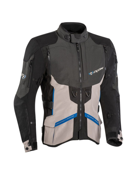 Geaca (jacheta) motociclete barbati Touring/Adventure Ixon All season model Ragnar MS culoare: negru/antracit/gri