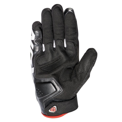 Manusi barbati Roadster vara textil/piele Ixon model RS2 MS culoare: negru/alb/rosu - degete tactile 2