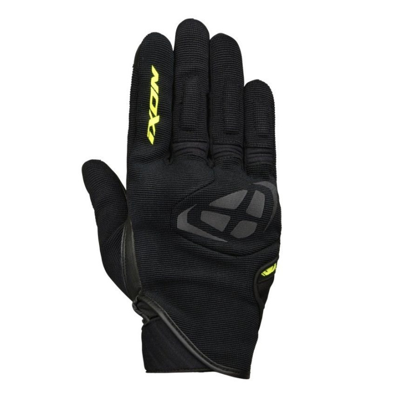 Manusi barbati Roadster vara textil/piele Ixon model MIG MS culoare: negru/galben - degete tactile