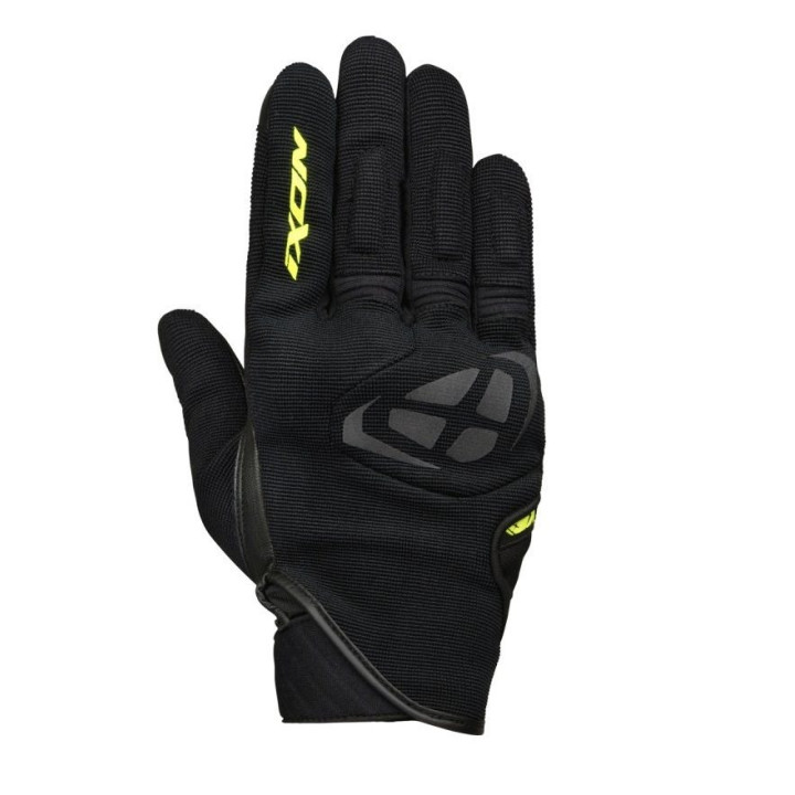Manusi barbati Roadster vara textil/piele Ixon model MIG MS culoare: negru/galben - degete tactile