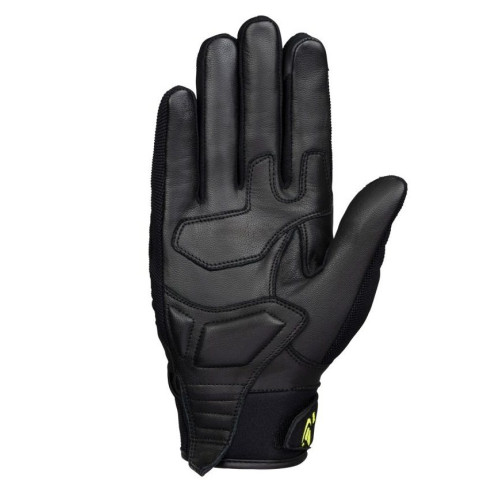 Manusi barbati Roadster vara textil/piele Ixon model MIG MS culoare: negru/galben - degete tactile 2