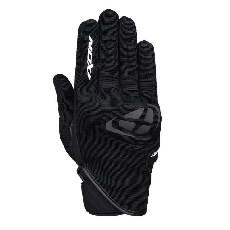 Manusi barbati Roadster vara textil/piele Ixon model MIG MS culoare: negru/alb - degete tactile