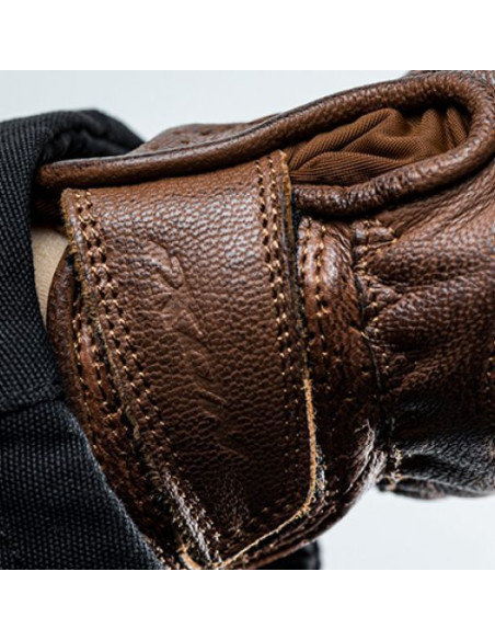 Manusi barbati Urban/heritage vara piele Ixon model RS Nizo Air MS culoare: camel (maro) - degete tactile