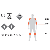Set protectii umeri/coate/genunchi omologate Ixon model IX-PROFLEX SEKA-1 (Level 1) – culoare: negru (Unisex)