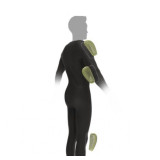 Set protectii umeri/coate/genunchi omologate Ixon model FANOM SEKA 1 (Level 1) – culoare: khaki (Unisex)