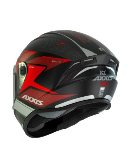 Casca integrala Axxis model Draken S Sunray B5 rosu fluor lucios - tip viziera: MT-V-18C