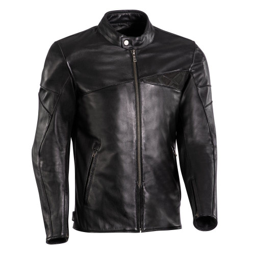 Geaca (jacheta) motociclete barbati piele Urban/Heritage Ixon All season model Cranky MS culoare: negru