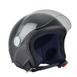Casca open face (demi-jet) Max Helmets model DJ06 LS Vision (V2B) culoare: negru lucios (002) - 100% MADE IN ITALY