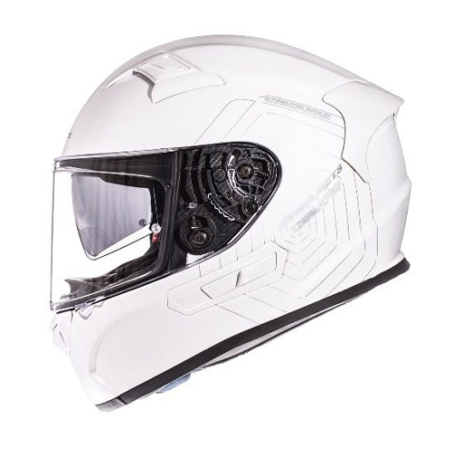Casca integrala motociclete MT KRE SV alb lucios (fibra sticla) - cu ochelari soare integrati