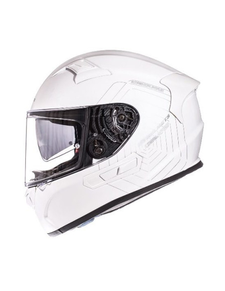 Casca integrala motociclete MT KRE SV alb lucios (fibra sticla) - cu ochelari soare integrati