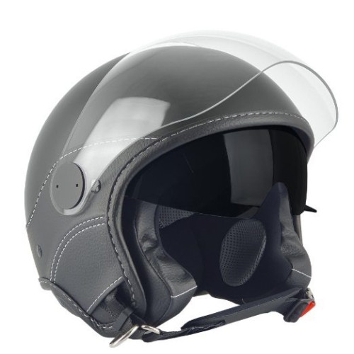 Casca open face (demi-jet) Max Helmets model DJDV06 LS Vision SV (ochelari soare integrati) culoare: negru mat (00S) - 100% MADE