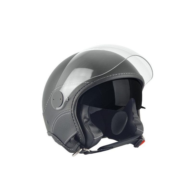 Casca open face (demi-jet) Max Helmets model DJDV06 LS Vision SV (ochelari soare integrati) culoare: negru mat (00S) - 100% MADE