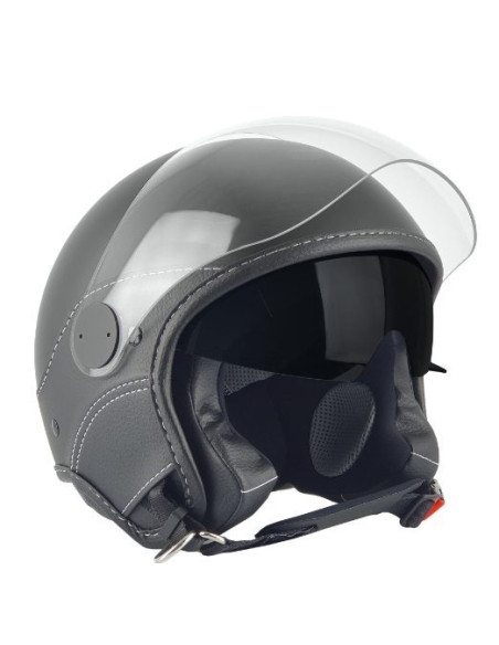 Casca open face (demi-jet) Max Helmets model DJDV06 LS Vision SV (ochelari soare integrati) culoare: negru mat (00S) - 100% MADE
