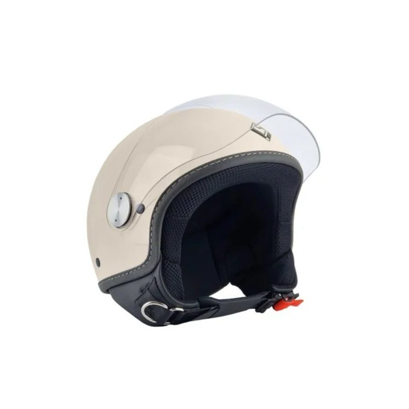 Casca open face (demi-jet) Max Helmets model DJ06 LS 7.9 (FLS) culoare: crem lucios (00X) - 100% MADE IN ITALY