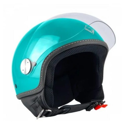 Casca open face (demi-jet) Max Helmets model DJ06 LS 7.9 (FLS) culoare: verde Portovenere lucios (03V) - 100% MADE IN ITALY