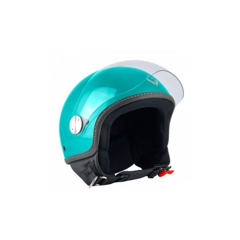 Casca open face (demi-jet) Max Helmets model DJ06 LS 7.9 (FLS) culoare: verde Portovenere lucios (03V) - 100% MADE IN ITALY