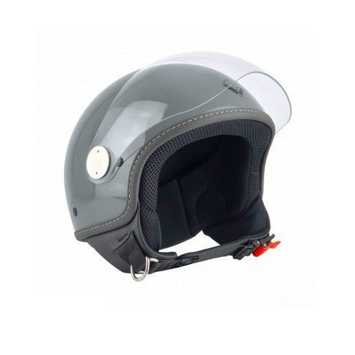 Casca open face (demi-jet) Max Helmets model DJ06 LS 7.9 (FLS) culoare: gri lucios (GFLN) - 100% MADE IN ITALY