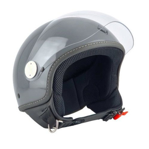 Casca open face (demi-jet) Max Helmets model DJ06 LS 7.9 (FLS) culoare: gri mat (GTS) - 100% MADE IN ITALY