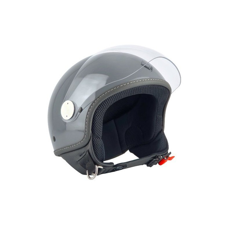 Casca open face (demi-jet) Max Helmets model DJ06 LS 7.9 (FLS) culoare: gri mat (GTS) - 100% MADE IN ITALY