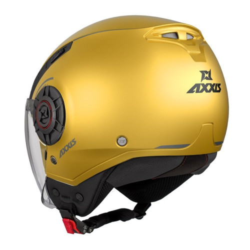Casca Axxis model Metro S A3 galben mat (open face) - omologare noua ECE 22.06 - tip viziera: MT-V-26B 2