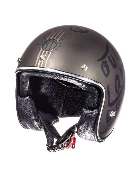 Casca open face motociclete MT Le Mans SV Outlander maro metalic/negru mat (ochelari soare integrati)