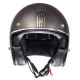 Casca open face motociclete MT Le Mans SV Outlander maro metalic/negru mat (ochelari soare integrati)