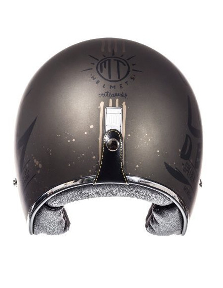 Casca open face motociclete MT Le Mans SV Outlander maro metalic/negru mat (ochelari soare integrati)