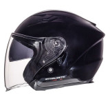 Casca open face motociclete MT Avenue SV negru lucios (ochelari soare integrati)