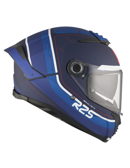 Casca integrala MT Thunder 4 SV R25 C7 albastru mat (ochelari soare integrati)