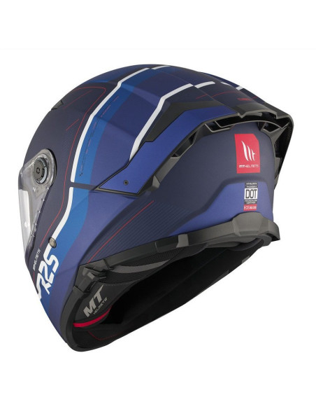 Casca integrala MT Thunder 4 SV R25 C7 albastru mat (ochelari soare integrati)