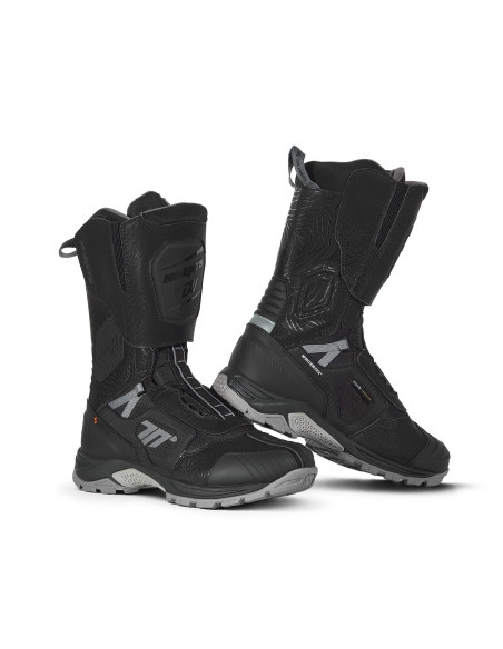 Ghete (cizme) moto Adventure (Touring) Unisex Seventy model SD-BA6 Stelvio culoare: negru/gri