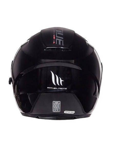 Casca open face motociclete MT Avenue SV negru lucios (ochelari soare integrati)