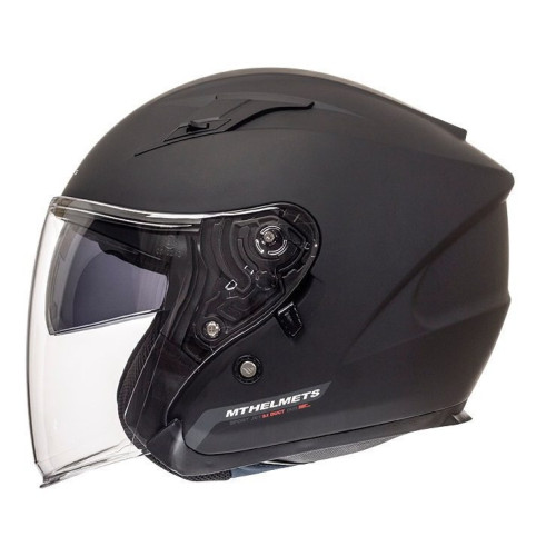 Casca open face motociclete MT Avenue SV negru mat (ochelari soare integrati)