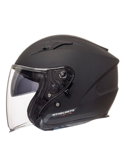 Casca open face motociclete MT Avenue SV negru mat (ochelari soare integrati)