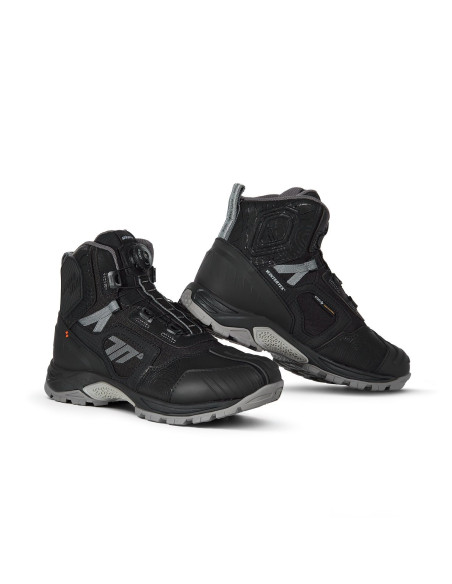 Ghete (cizme) moto Adventure (Touring) Unisex Seventy model SD-BA7 Stelvio culoare: negru/gri