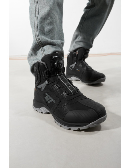 Ghete (cizme) moto Adventure (Touring) Unisex Seventy model SD-BA7 Stelvio culoare: negru/gri
