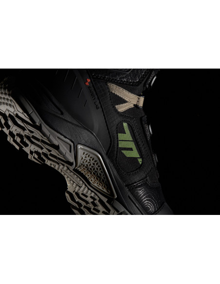 Ghete (cizme) moto Adventure (Touring) Unisex Seventy model SD-BA7 Stelvio culoare: negru/galben fluor