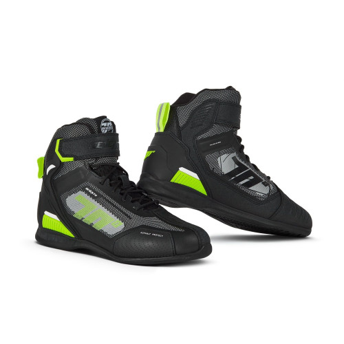 Ghete (cizme) moto Racing Unisex Seventy model SD-BR2 Veloce culoare: negru/galben fluor