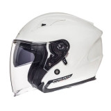 Casca open face motociclete MT Avenue SV alb lucios (ochelari soare integrati)
