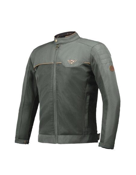 Geaca (jacheta) motociclete barbati Urban/Heritage Ixon vara model Cornet WP MS culoare: verde/maro