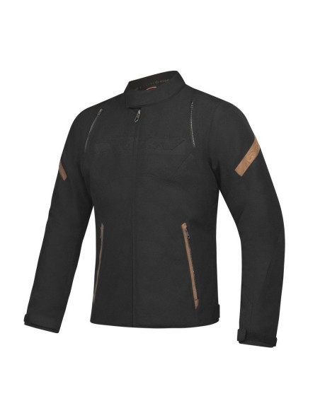 Geaca (jacheta) motociclete barbati Urban/Heritage Ixon mid-season model Striker Retro WP MS culoare: negru/maro