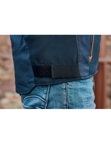 Geaca (jacheta) motociclete barbati Urban/Heritage Ixon mid-season model Striker Retro WP MS culoare: negru/navy/maro