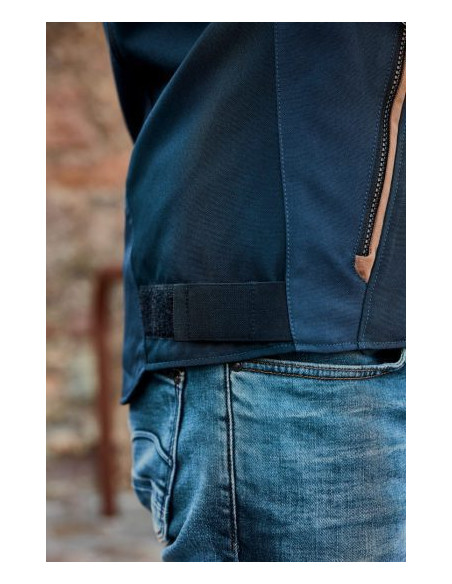 Geaca (jacheta) motociclete barbati Urban/Heritage Ixon mid-season model Striker Retro WP MS culoare: negru/navy/maro