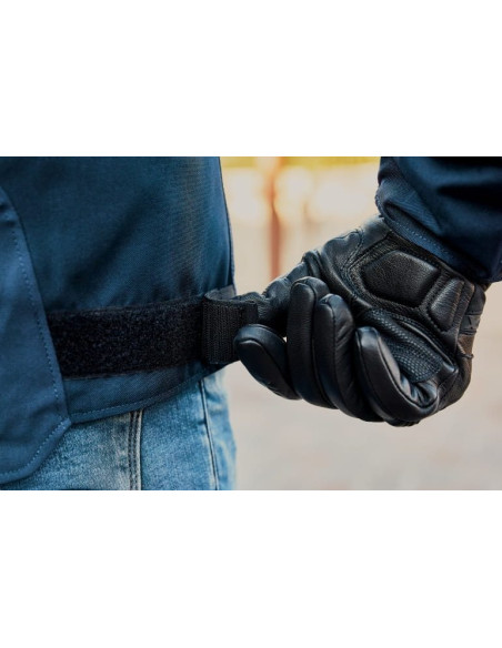 Geaca (jacheta) motociclete barbati Urban/Heritage Ixon mid-season model Striker Retro WP MS culoare: negru/navy/maro