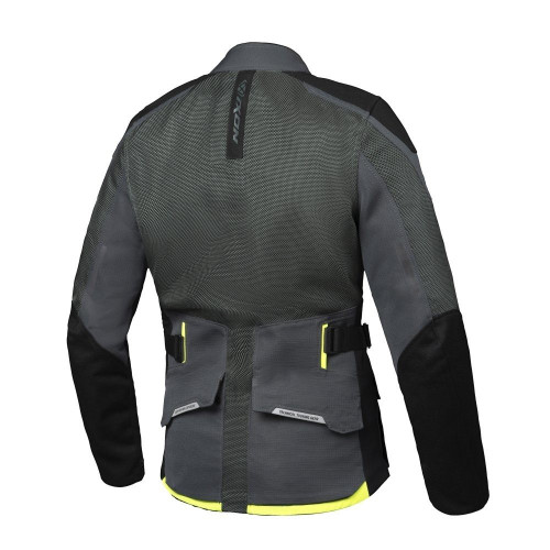 Geaca (jacheta) motociclete barbati Touring/Adventure Ixon vara model M-Njord MS culoare: verde/negru/galben 2