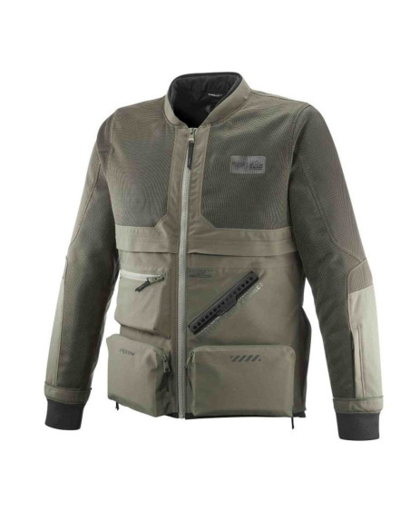 Geaca (jacheta) motociclete barbati Touring/Adventure Ixon All season model Etna MS culoare: khaki/negru - concept modular (geac