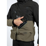 Geaca (jacheta) motociclete barbati Touring/Adventure Ixon All season model Etna MS culoare: khaki/negru - concept modular (geac
